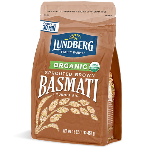 Lundberg Organic Sprouted Brown Long Grain Basmati Rice, 16 oz