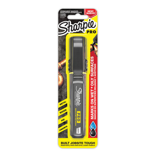Sharpie Pro Permanent Marker, Chisel Tip, Black