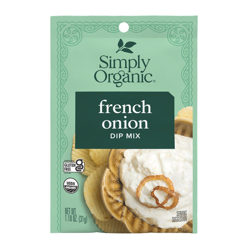 Simply Organic French Onion Dip Mix, 1.1 oz (Pack of 4)
