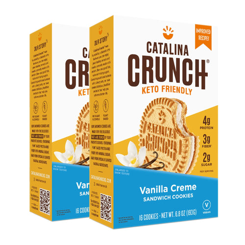 Catalina Crunch Vanilla Crème Sandwich Cookies, 6.8 oz (Pack of 2)