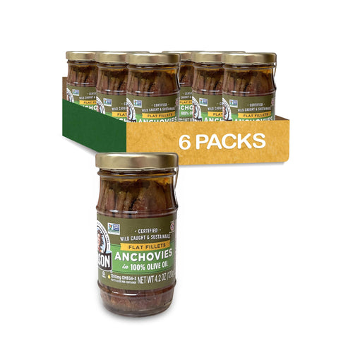 Season Anchovies in Olive Oil, 4.2 oz (Pack of 6)