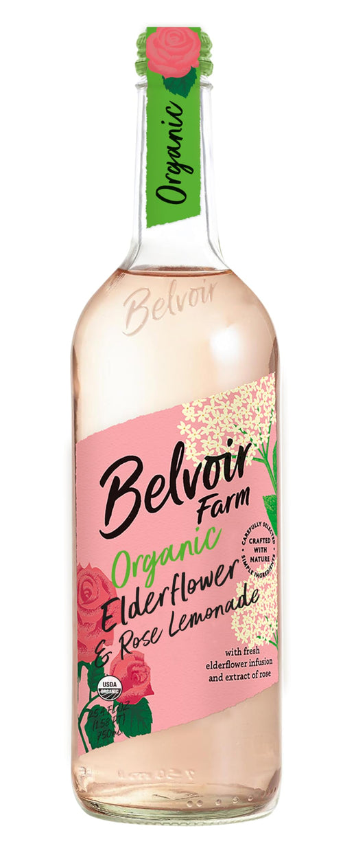 Belvoir Organic Elderflower Rose Lemonade, 25.4 fl oz