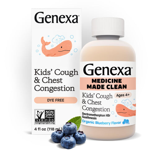 Genexa Kids Cough and Chest Congestion Medicine, Blueberry, 4 fl oz