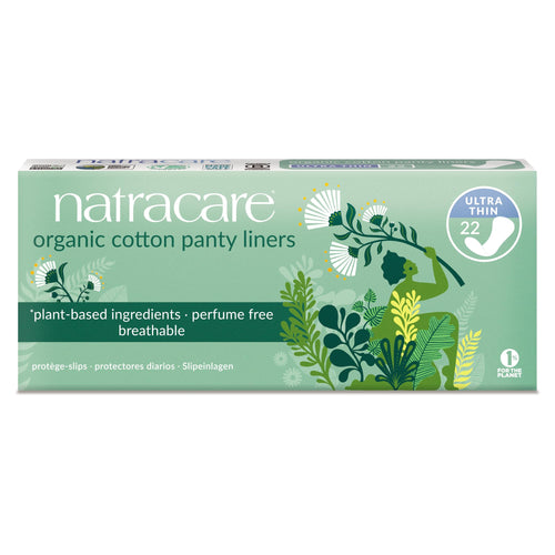 Natracare Organic Cotton Ultra Thin Panty Liners, 22 Count