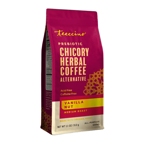 Teeccino Vanilla Nut Chicory Coffee Alternative, Caffeine Free, 11 oz