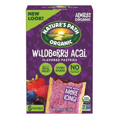 Nature's Path Organic Frosted Wildberry Acai Toaster Pastries, 11 oz