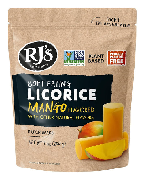 RJ's Licorice Natural Mango Licorice Logs, 7 oz
