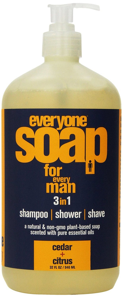 EO Everyone Soap for Men, Cedar & Citrus, 32 oz