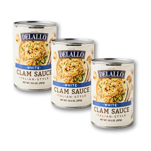 DeLallo White Clam Sauce, 10.5 oz (Pack of 3)