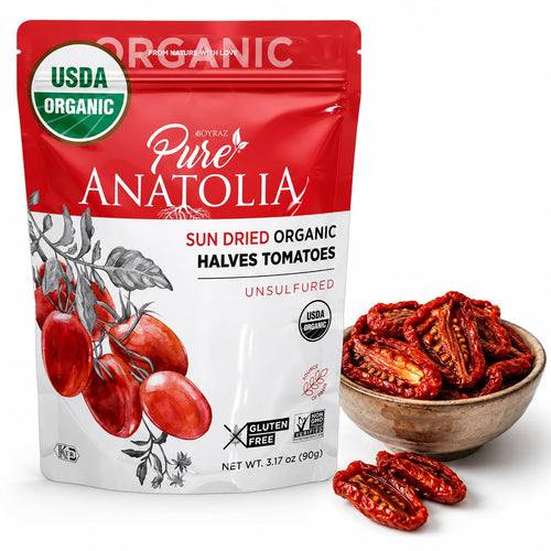 Pure Anatolia Organic Sun Dried Tomatoes, Julienne Cut, 3.17 oz