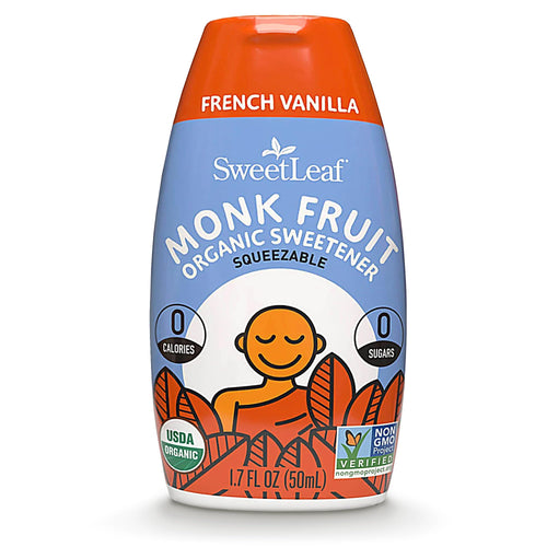 SweetLeaf Organic Monk Fruit Liquid Drops, French Vanilla, 1.7 fl oz