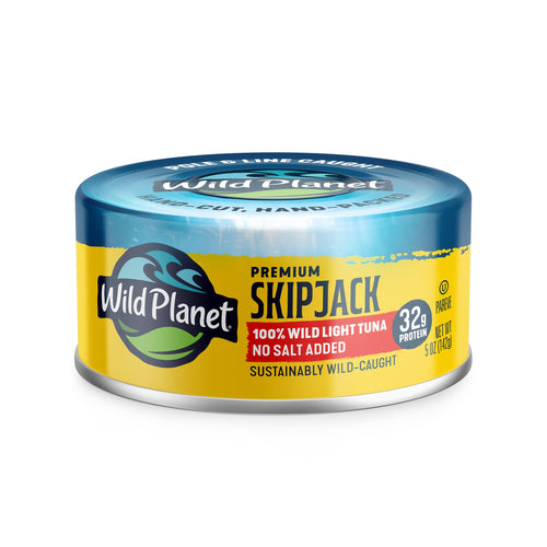 Wild Planet Wild Skipjack Tuna, No Salt Added, 5 oz Can