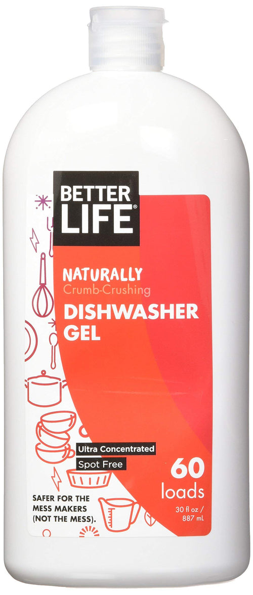 Better Life Dishwasher Detergent Gel, Unscented, 30 oz