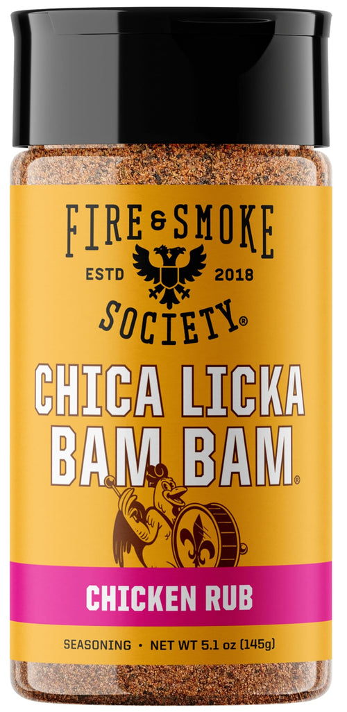 Fire & Smoke Society Chica Licka Bam Bam Chicken Seasoning, 5.1 oz