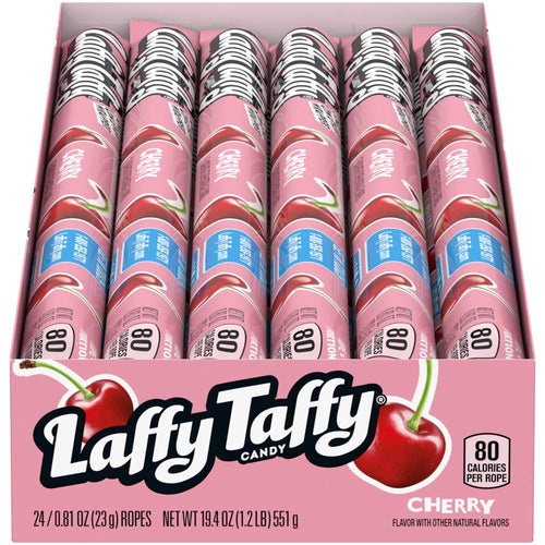 Laffy Taffy Rope, Cherry, 0.81 oz (Pack of 24)