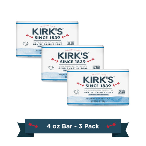Kirk's Original Coco Castile Soap (Pack of 3)