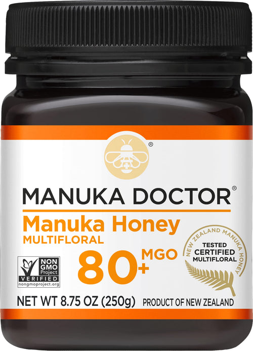 Manuka Doctor MGO 80+ Multifloral Manuka Honey, 8.75 oz