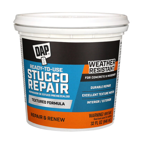 DAP All-Purpose Ready-to-Use Stucco Patch, 1 qt