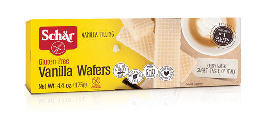 Schar Gluten Free Vanilla Wafers with Creamy Filling, 4.4 oz (Pack of 6)