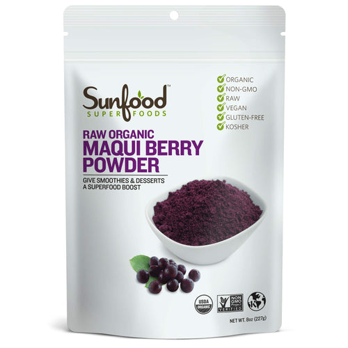 Sunfood Superfoods Organic Maqui Berry Powder, 8 oz
