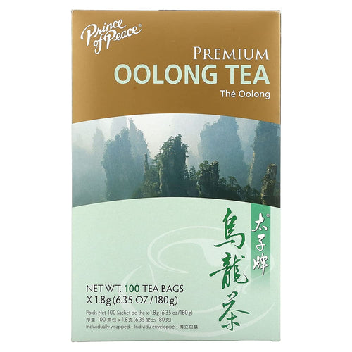 Prince of Peace Organic Oolong Tea, 100 Tea Bags (Pack of 3)