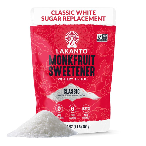 Lakanto Classic Monk Fruit Sweetener with Erythritol, 1 lb