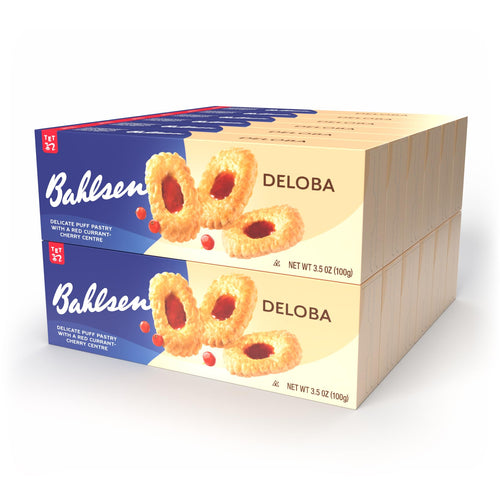 Bahlsen Deloba Red Currant Cookies, 3.5 oz (Pack of 12)