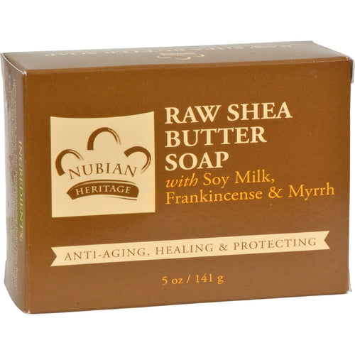 Nubian Heritage Raw Shea Butter Bar Soap, 5 oz