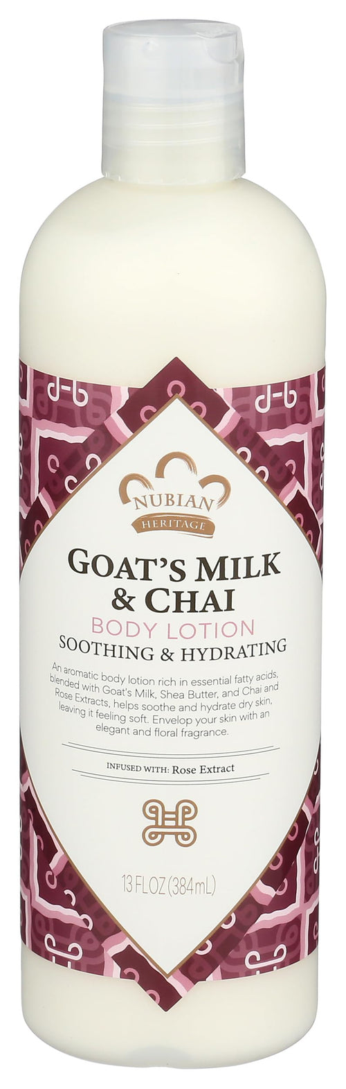 Nubian Heritage Goat's Milk and Chai Lotion, 13 oz