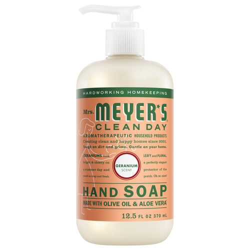 Mrs. Meyer's Clean Day Hand Soap, Geranium, 12.5 fl oz