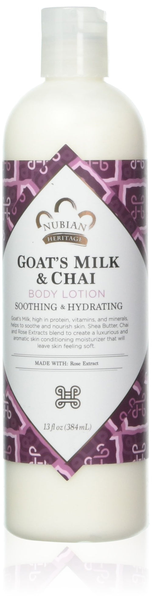 Nubian Heritage Goat's Milk & Chai Body Lotion, 13 oz