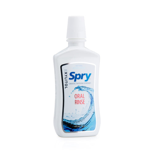 Spry Natural Xylitol Oral Rinse Mouthwash, Coolmint, 16 fl oz