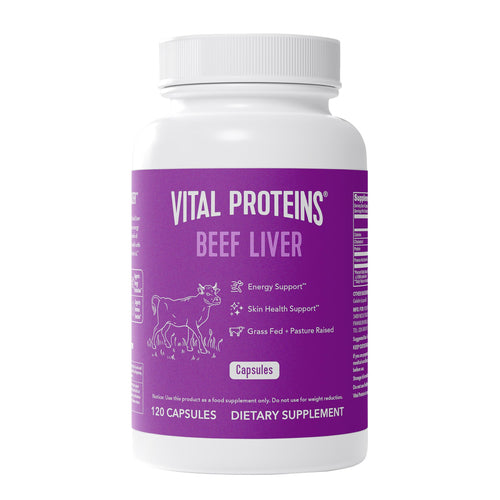 Vital Proteins Grass Fed Beef Liver, 120 Capsules