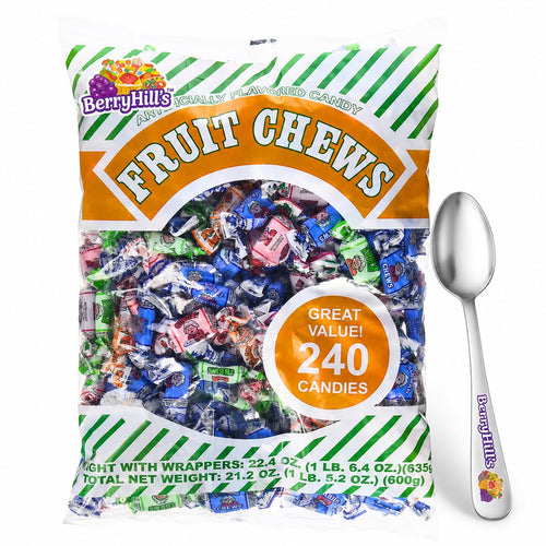 Albert's Assorted Fruit Chews, 240 Piece Bag, 21.2 oz