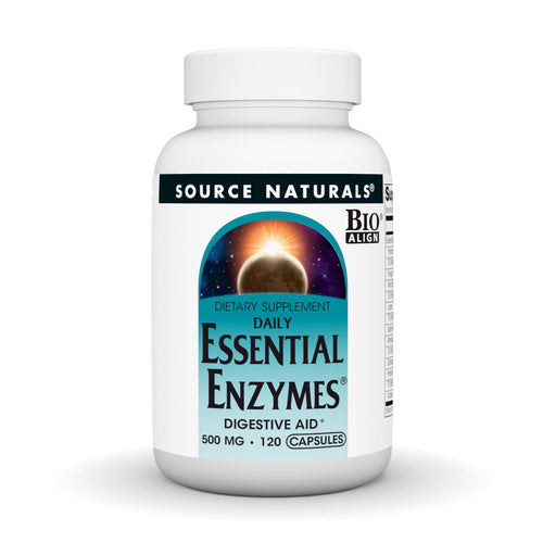 Source Naturals Daily Essential Enzymes, 500 mg, 120 Capsules