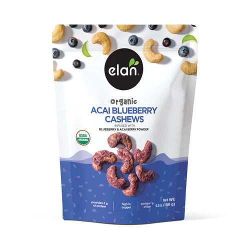Elan Organic Acai Blueberry Cashews, 5.3 oz