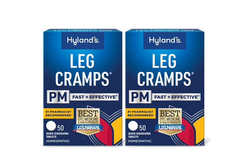 Hyland's Leg Cramps PM Quick-Dissolving Tablets, 50 Count (Pack of 2)