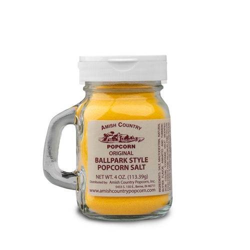 Amish Country Popcorn Ballpark ButterSalt Popcorn Salt, 4 oz Jar