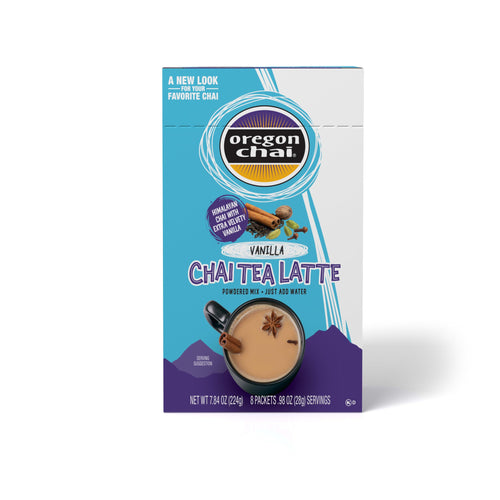 Oregon Chai Kerry Vanilla Dry Mix, 8 Count