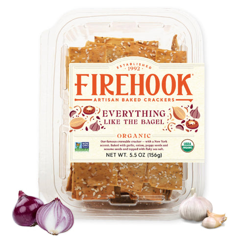 Firehook Everything Like the Bagel Crackers, 5.5 oz