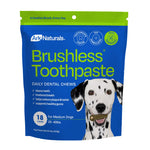 Ark Naturals Brushless Toothpaste Dog Dental Treats, Medium Breeds (18 Count)