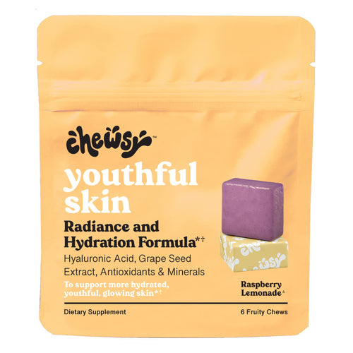 Chewsy Youthful Skin Fruity Chews, Raspberry Lemonade, 6-Day Supply