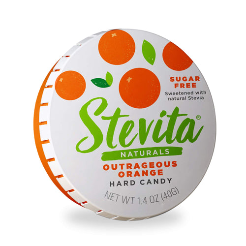 Stevita Orange Hard Candy Sweetened with Stevia, 1.4 oz