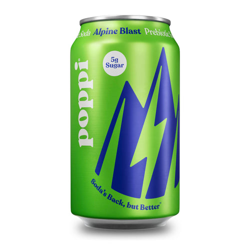 Poppi Sparkling Prebiotic Soda, Alpine Blast, 12 fl oz