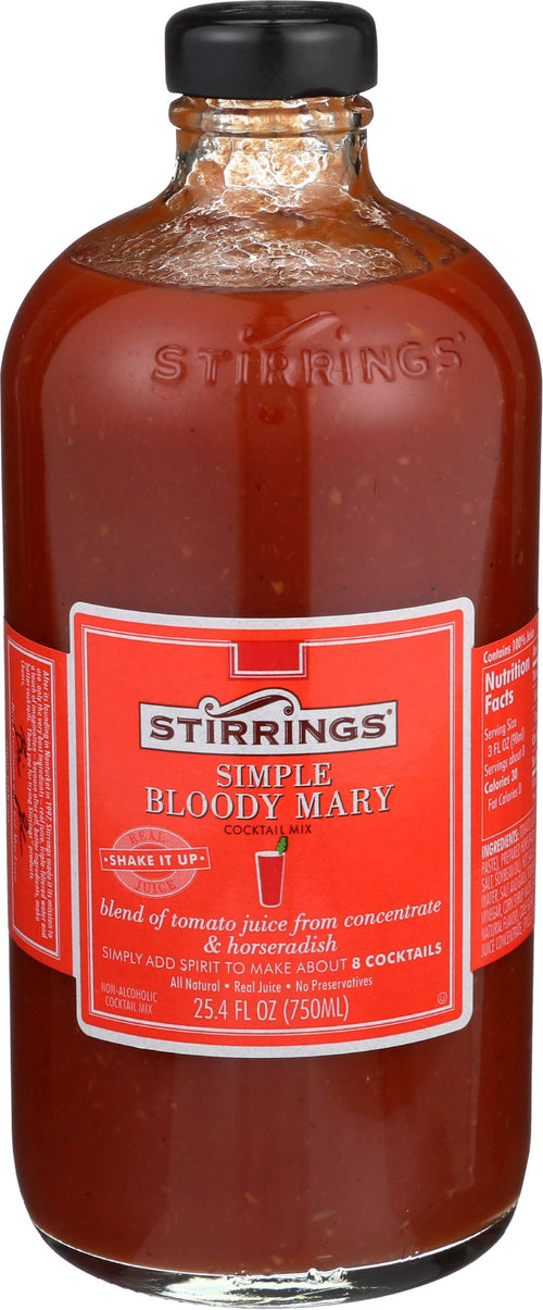 Stirrings Bloody Mary Cocktail Mixer, 750 ml