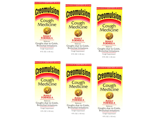 Creomulsion Adult Formula Cough Medicine, 4 oz (Pack of 6)
