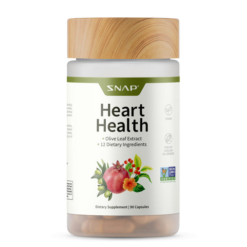 Snap Supplements Heart Health Support with Beets, 90 Capsules
