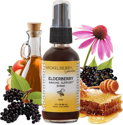 Mickelberry Gardens Elderberry Honey Propolis Spray, 2 oz
