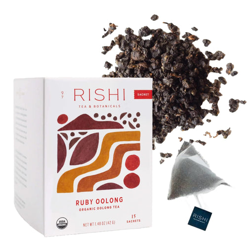 Rishi Tea Ruby Oolong Organic Tea Bags, 15 Count