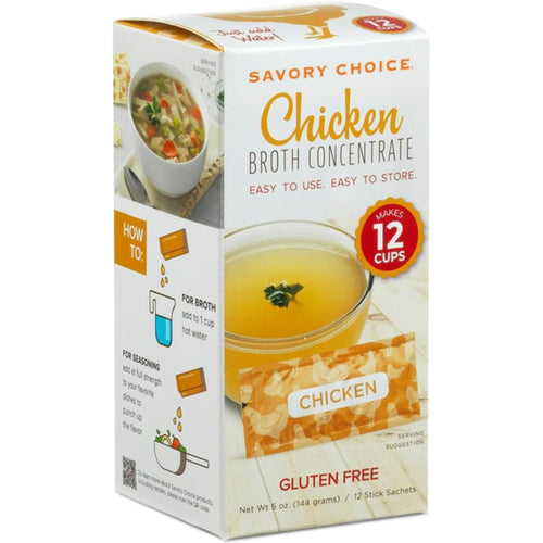 Savory Choice Chicken Broth Concentrate, 12 Packets